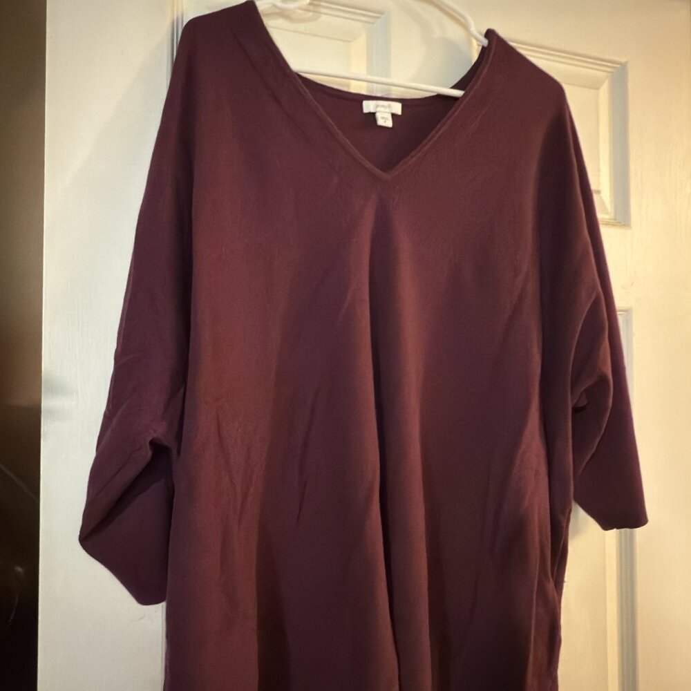 J. Jill Oversized Maroon Sweater – Size XL
